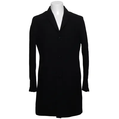 Coat (Black) from H&M Man Wool, Polyester, Acrylic, Polyamide, Cotton, Viscose
