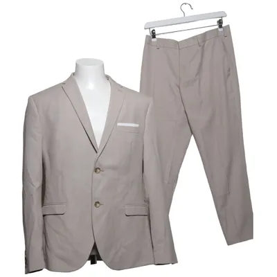 Jakkesæt (Beige) fra Isaac Dewhirst Polyester, Viscose