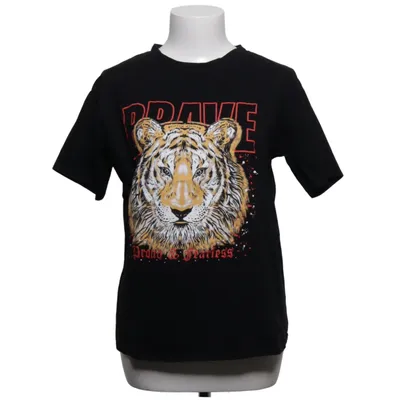 T-shirt (Zwart) van Pretty Body Katoen