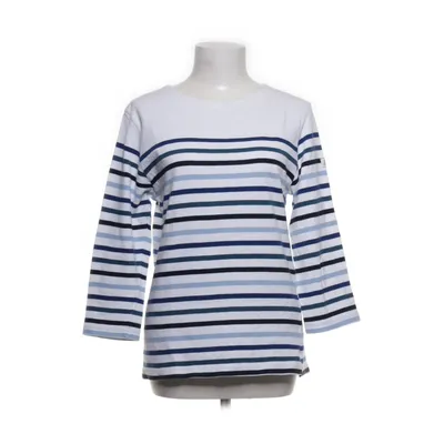 Långärmad t-shirt (Vit, Blå) från Mousqueton Bomull