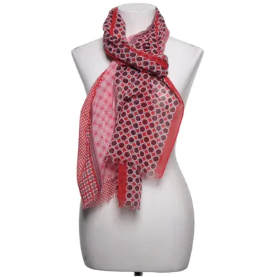 Shawl (Red, Multicolored) from Taifun