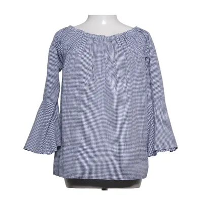 Bluse (Blå, Hvid) fra Mango Suit Bomuld, Polyester