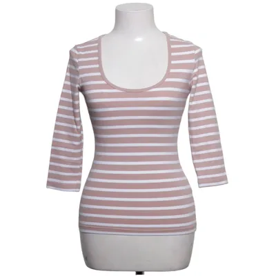 Long sleeve T-shirt (Brown, White) from ONLY Cotton, Elastane