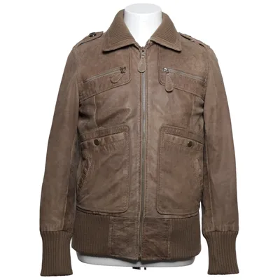 Veste en cuir (Marron) de Mango Cuir
