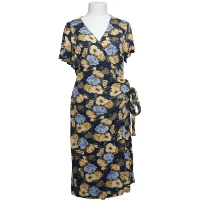 Wrap dress (Blue, Yellow, Multicolored) from Happy Holly Elastane, Viscose