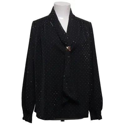 Strikblouse (Zwart) van Maya Polyester