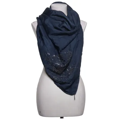 Châle (Bleu) de Maya Coton, Polyester, Soie