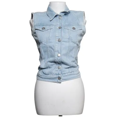 Spijker gilet (Blauw) van Never Denim Katoen