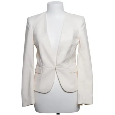 Blazer (White) from H&M Elastane, Polyester, Viscose