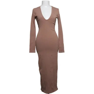 Maxi dress (Brown) from Naked Wardrobe Elastane, Viscose
