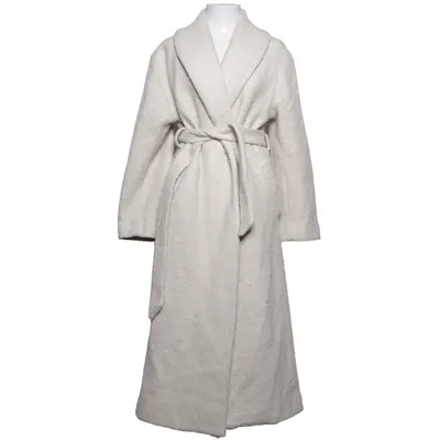 Frakke (Beige) fra Lindex Polyester, Uld