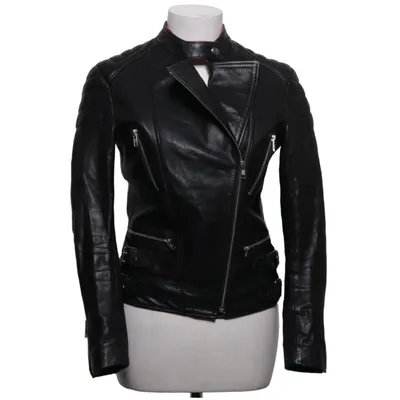 Biker jacket (Black) from Rika Leather, Polyamide