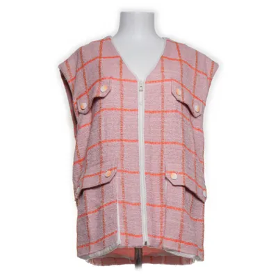 Outer vest (Pink, Orange, White) from Bimba y Lola Acrylic, Cotton, Polyamide, Polyester