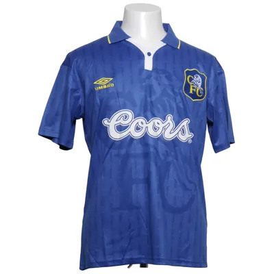 Fodboldtrøje (Blå) fra Umbro Bomuld, Elastan, Polyester