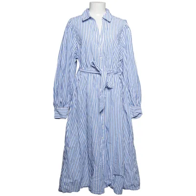 Skjortklänning (Blå, Vit) från Ellos Bomull