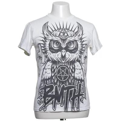 T-shirt (Hvid, Sort) fra Gildan Bomuld