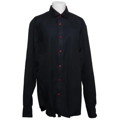 Skjorta (Svart, Röd) från Skjortfabriken Bomull