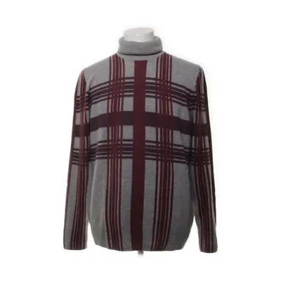Turtleneck (Grå, Rød) fra Dirk Bikkembergs Kashmir, Silke, Uld