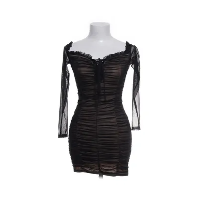 Cocktail dress (Black, Beige) from Fashion Nova Elastane, Nylon, Polyester