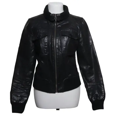 Leather jacket (Black) from ONLY Limitless Cotton, Leather