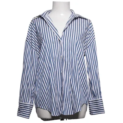 Shirt (Blue, White) from Zara Cotton, Polyester