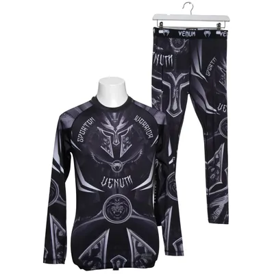 Trainingsset (Zwart, Grijs) van Venum Elastaan, Polyester