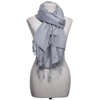 Scarf (Gray) from Pashmina Cashmere, Silk