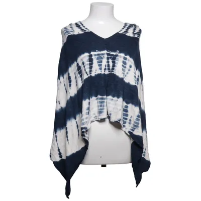 Poncho (Blauw, Wit) van KappAhl Katoen, Viscose