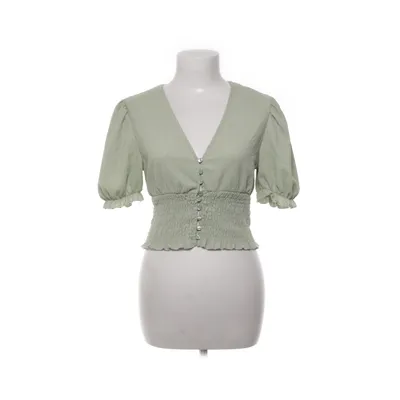 Crop top (Grön) från Monki Elastan, Polyester