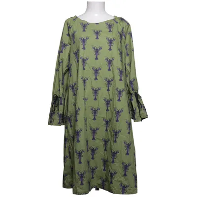 Dress (Green, Purple) from Odeeh Cotton