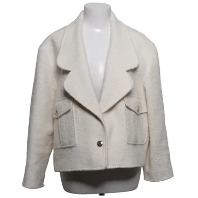 Veste (Blanc) de Sandro Acrylique, Laine d'alpaga, Coton, Polyamide, Polyester, Viscose