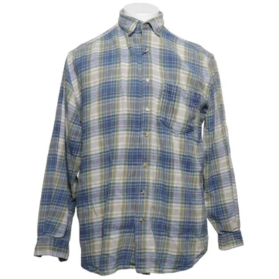 Flannel shirt (Blue, Beige) from Manbasic