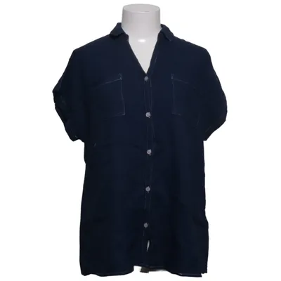 Short sleeve shirt (Blue) from Cellbes Linen, Viscose