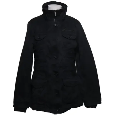 Safarijacka (Svart) från ESPRIT Bomull, Pälsimitation, Nylon, Polyester