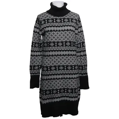 Turtleneck dress (Black, White) from Flash Acrylic, Angora, Polyamide, Wool