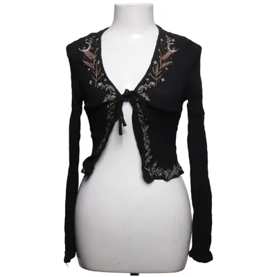Cardigan cache-cœur (Noir) de Disturbia Polyamide, Viscose