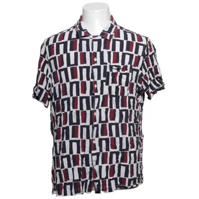 Short sleeve shirt (White, Blue, Red) from Mango Viscose