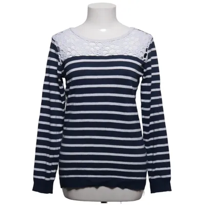 T-shirt à manches longues (Bleu, Blanc) de Laura Kent Polyamide, Polyester, Viscose