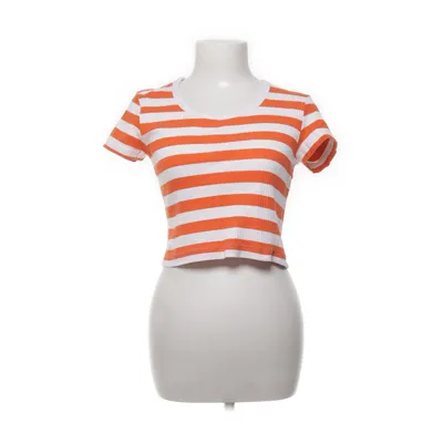 Top (Oranje, Wit) van Weekday Katoen
