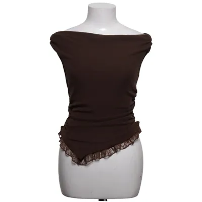 Top (Brown) from Cider Elastane, Polyester, Viscose
