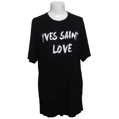 T-shirt (Sort, Hvid) fra Style Plus Elastan, Viscose