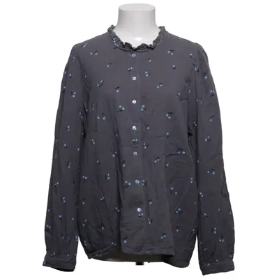 Blouse (Gray, Blue) from Lollys Laundry Cotton