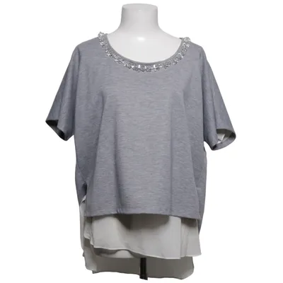 Top (Gray, White) from Robert Rodriguez Elastane, Polyester, Silk