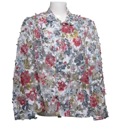 Bluse (Hvid, Rød, Blå) fra Elinette Bomuld, Polyamid, Polyester
