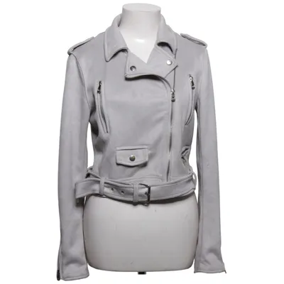 Biker jacket (Gray) from Softy Collection Elastane, Polyester