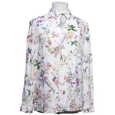 Shirt (White, Multicolored) from The Shirt Factory Viscose