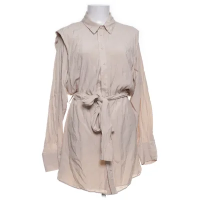 Skjortklänning (Beige) från Dilvin Basic Lyocell, Polyester, Viskos, Ull