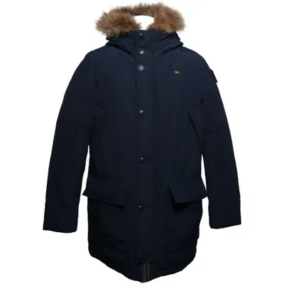 Parka (Bleu) de Blauer Coton, Duvet, Plume, Polyamide