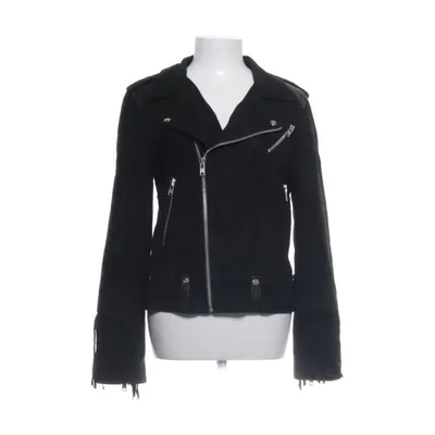 Bikerjakke (Sort) fra MDK Bomuld, Polyester, Ruskind