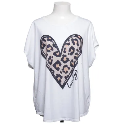 T-shirt (Hvid, Brun, Sort) fra Shein Curve